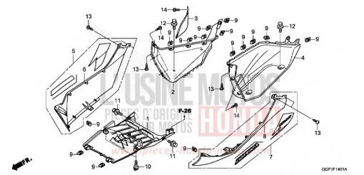 MARCHE DE PLANCHER (NSC502WH/T2) NSC50T2E de 2014